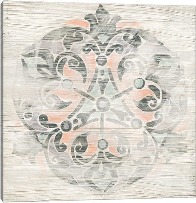 Weathered Emblem IV Canvas Art Print - Mandala Art