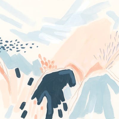 Abstract Fields I by June Erica Vess canvas print