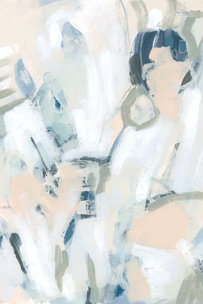 Blue Notes I by June Erica Vess multi panel art