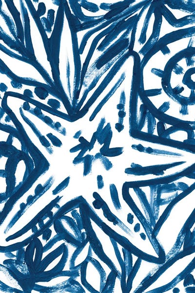 Starfish: Brushy Beach Batik III by June Erica Vess