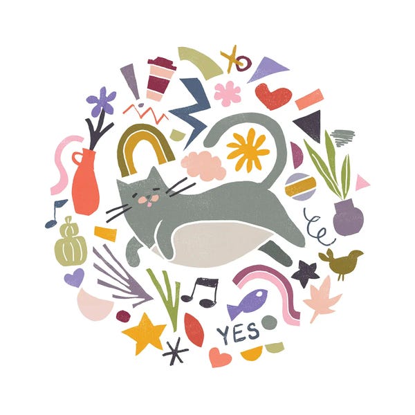 Hearts: Cool Cats III by June Erica Vess