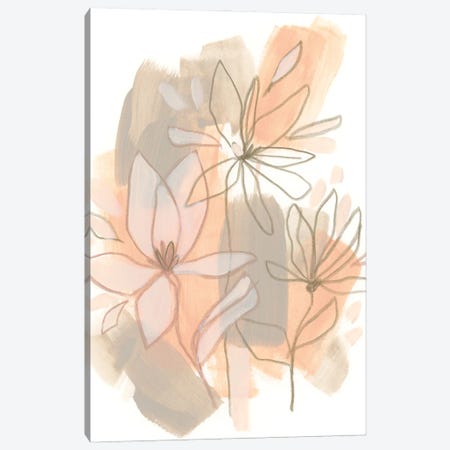 Flower Fragments I Canvas Print #JEV3216} by June Erica Vess Canvas Wall Art