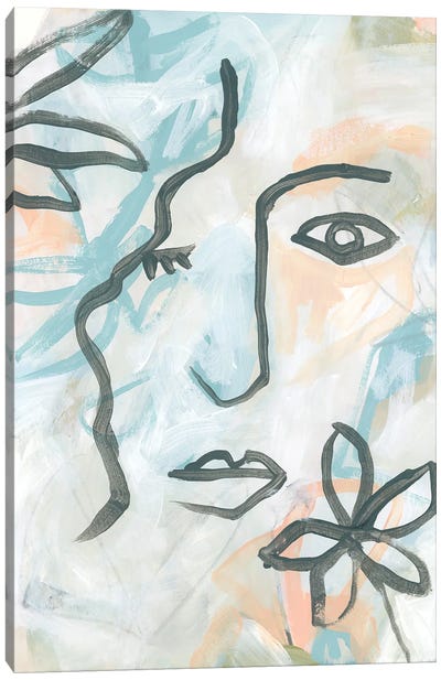 Fresco Gaze I Canvas Art Print - June Erica Vess