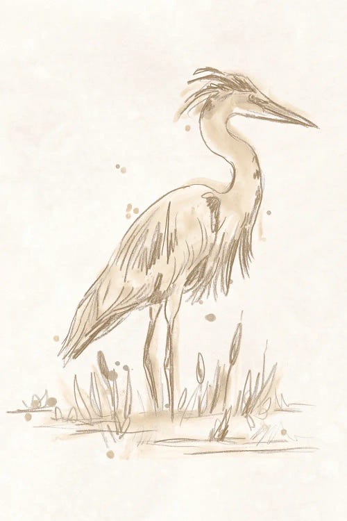 Sepia Heron IV