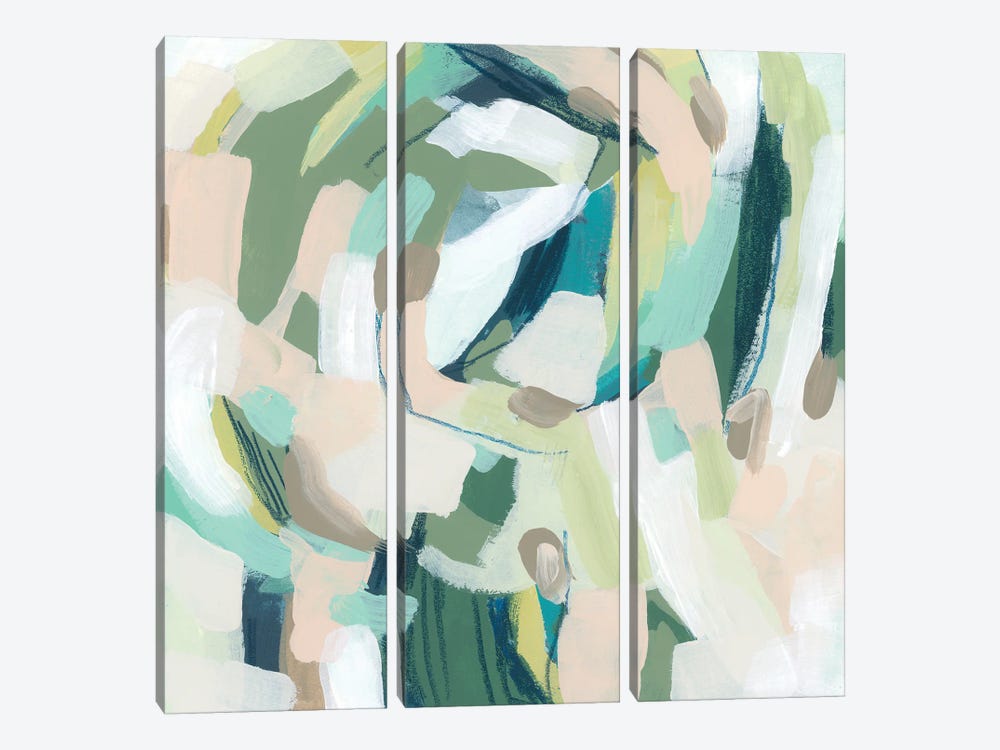 Verdant Matrix II by June Erica Vess 3-piece Canvas Print