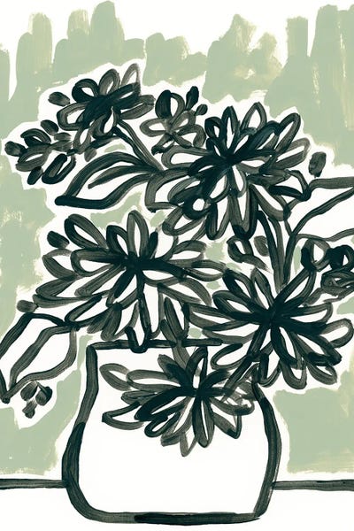 World Art Group: Windowsill Blossoms I by June Erica Vess