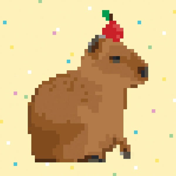 June Erica Vess: Capybara Party II by June Erica Vess