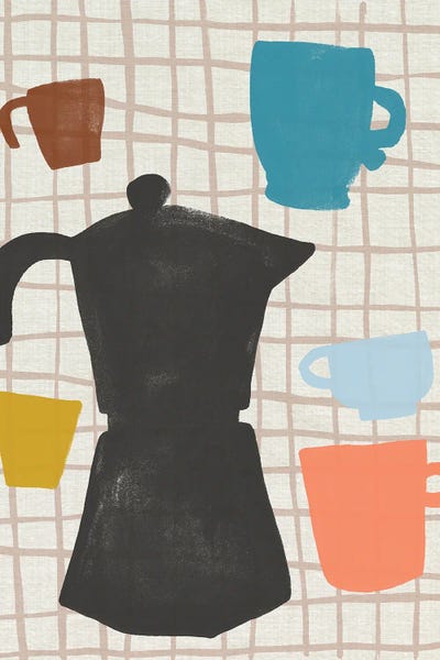 Dopamine Decor: Coffee Cut Outs I by June Erica Vess