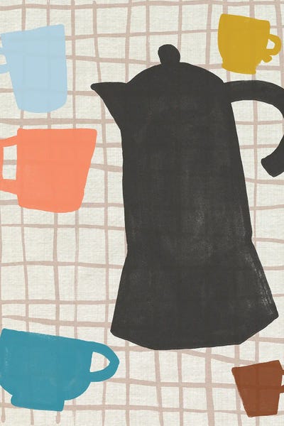 Coffee Cut Outs II by June Erica Vess acrylic art print