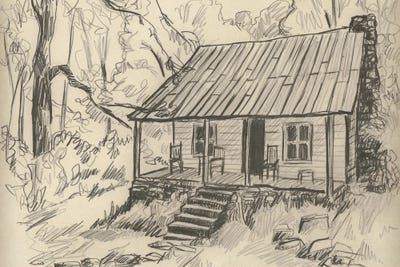 Canvas Print: Appalachia Architecture I by June Erica Vess - thumbnail