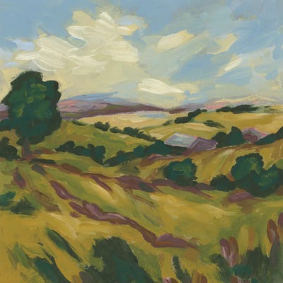 Canvas Print: Ochre Boundary I by June Erica Vess - thumbnail