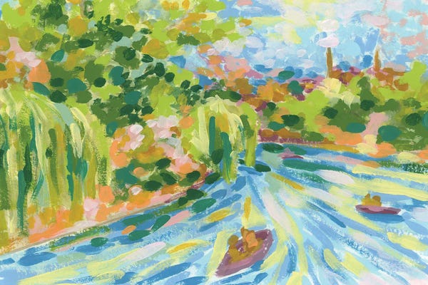 June Erica Vess: On The River I by June Erica Vess
