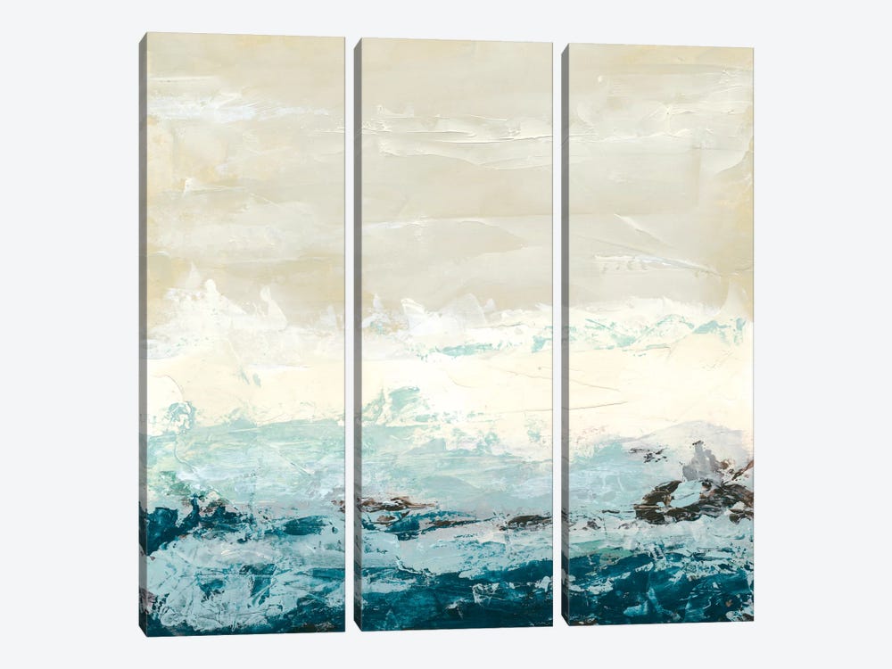 Coastal Currents I by June Erica Vess 3-piece Canvas Art Print