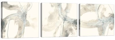 Divination Triptych Canvas Art Print - Abstract Bathroom Art