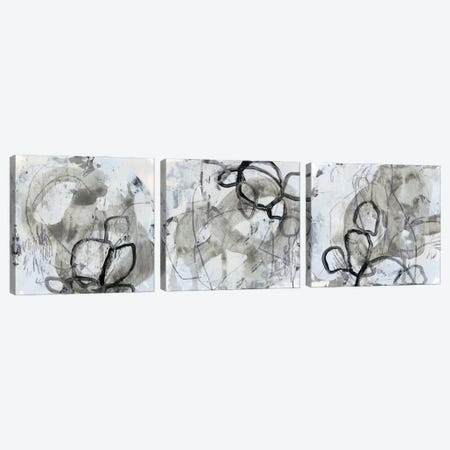 Neutral Swipe Triptych Canvas Print Set #JEV3HSET013} by June Erica Vess Canvas Print