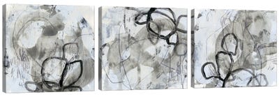 Neutral Swipe Triptych Canvas Art Print - Art Sets | Triptych & Diptych Wall Art