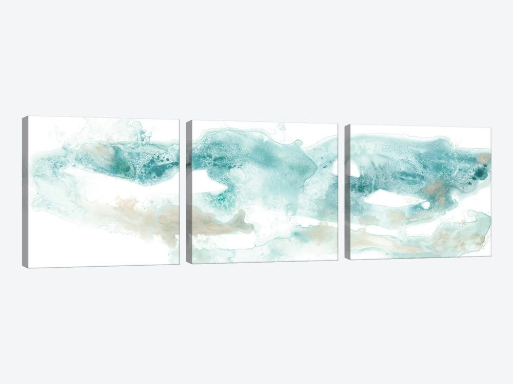 Coastal Inlet II by June Erica Vess 3-piece Canvas Print