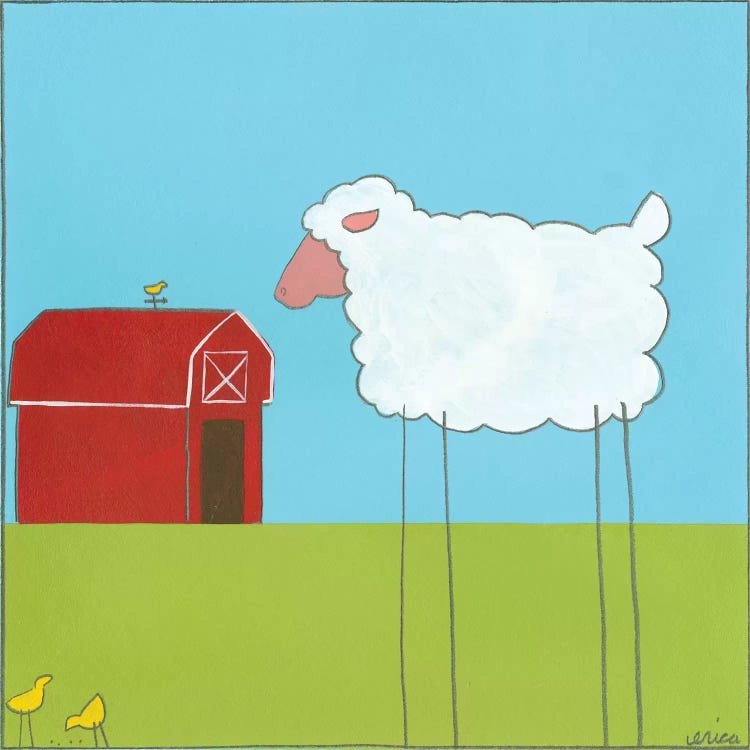Sheep II by June Erica Vess wall art
