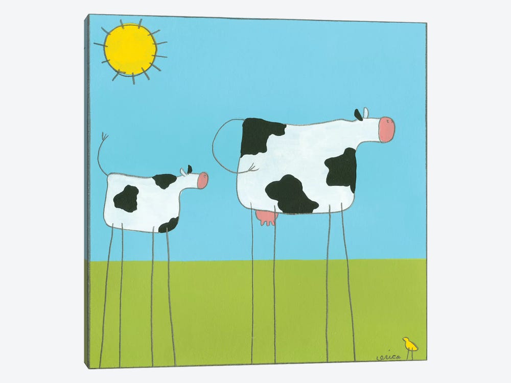 Cow I by June Erica Vess 1-piece Canvas Print
