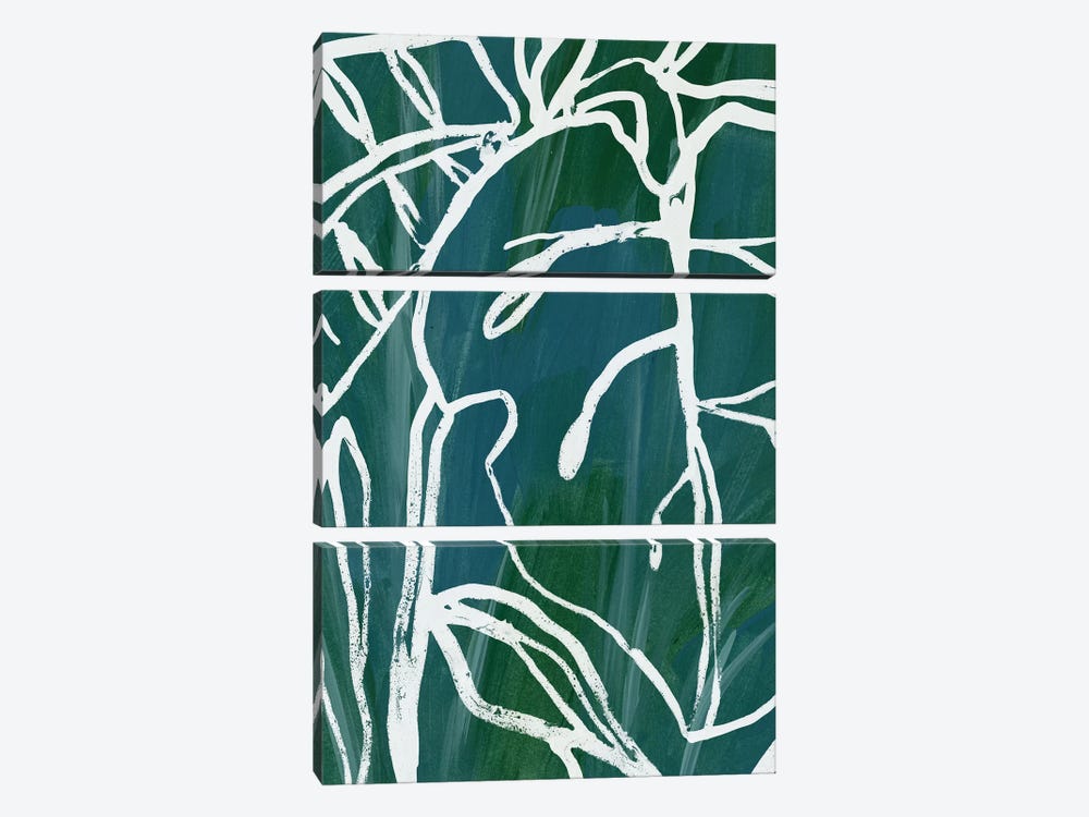 Jungle Batik II by June Erica Vess 3-piece Canvas Art Print