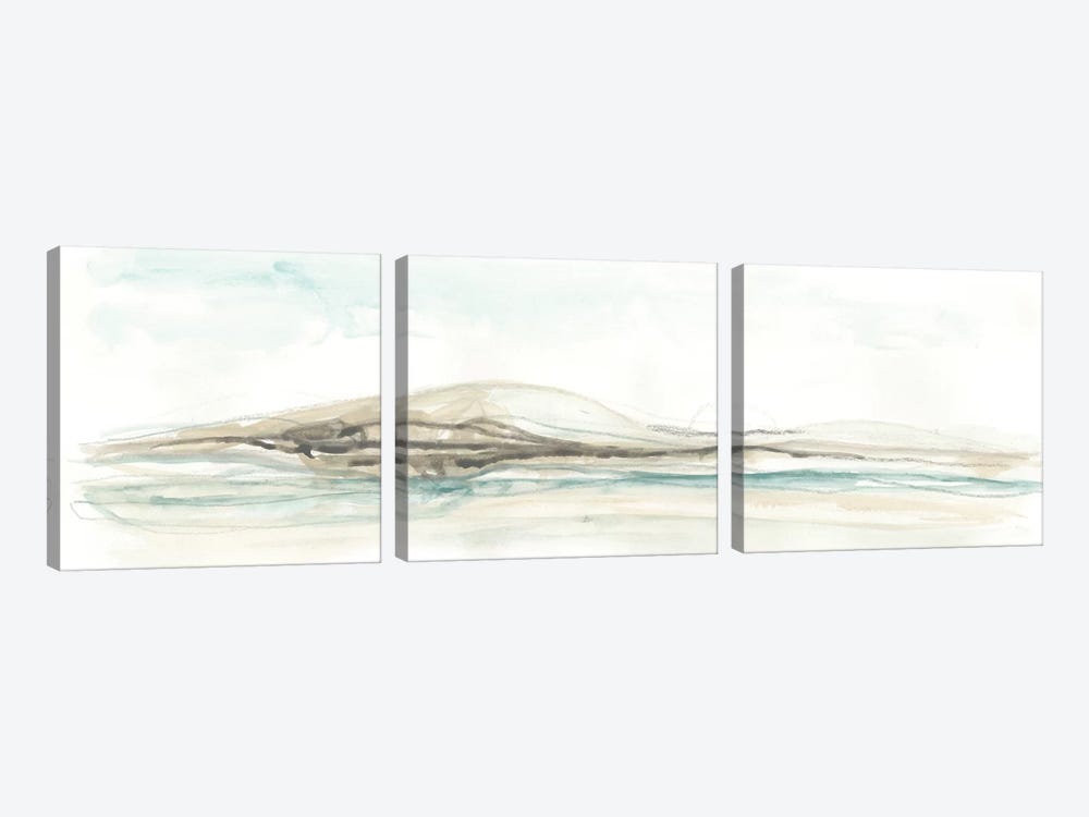 Liquid Hillscape I by June Erica Vess 3-piece Canvas Art Print