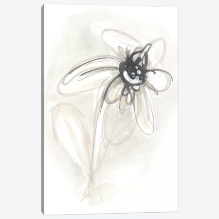 Neutral Floral Gesture V Canvas Print #JEV783} by June Erica Vess Canvas Print