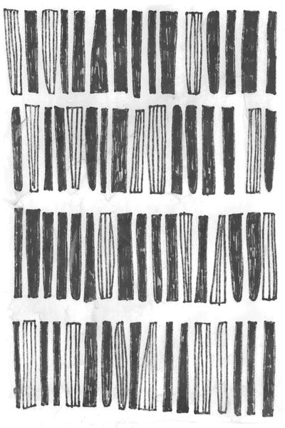 Linear Abstract: Symbol Imprint IV by June Erica Vess