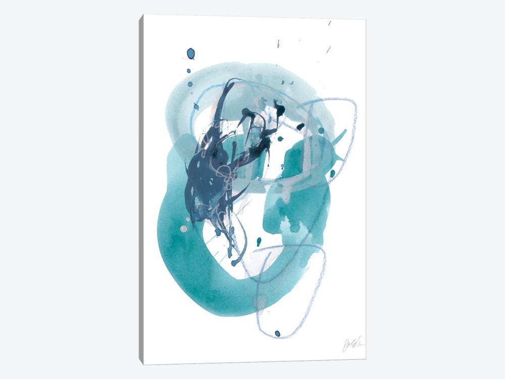 Aqua Orbit IV by June Erica Vess 1-piece Art Print