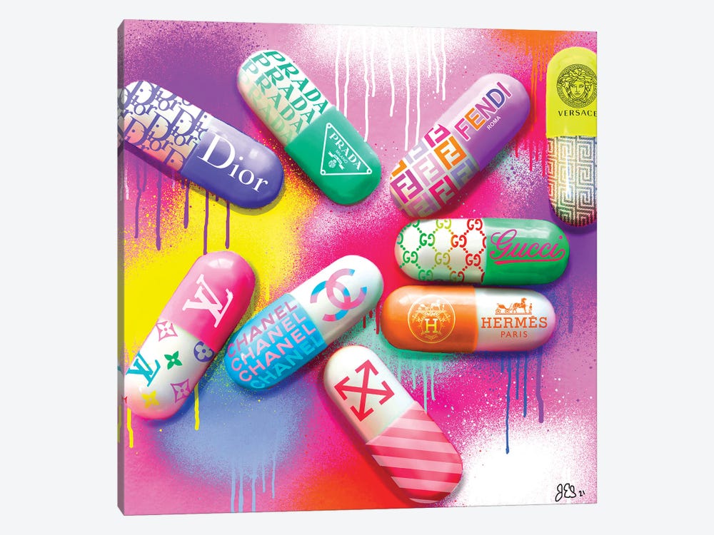 Designer Pills by Jessica Stempel 1-piece Canvas Wall Art