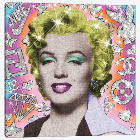 Sparkle Marilyn Canvas Print #JEX26} by Jessica Stempel Canvas Art Print