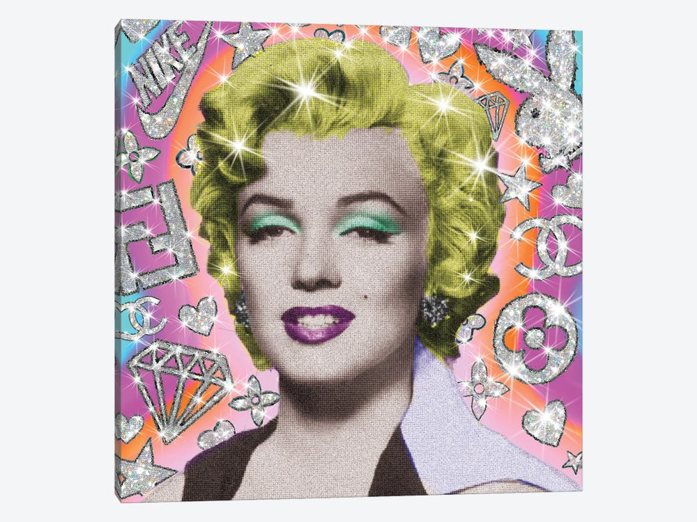 Sparkle Marilyn by Jessica Stempel 1-piece Canvas Art Print