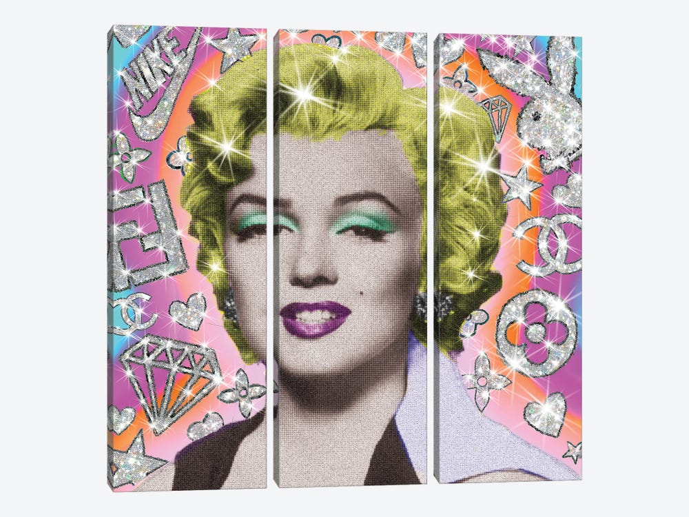 Sparkle Marilyn by Jessica Stempel 3-piece Art Print