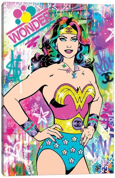 Wonder Woman Canvas Art Print - Jessica Stempel