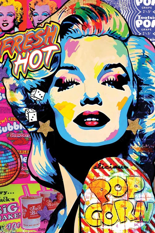 Marilyn Monroe Rainbow Pop Art