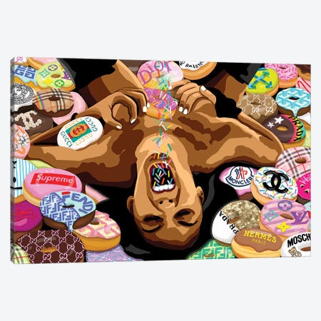 Designer Donuts- Luxury Gluttony Edition Canvas Print #JEX36} by Jessica Stempel Canvas Artwork