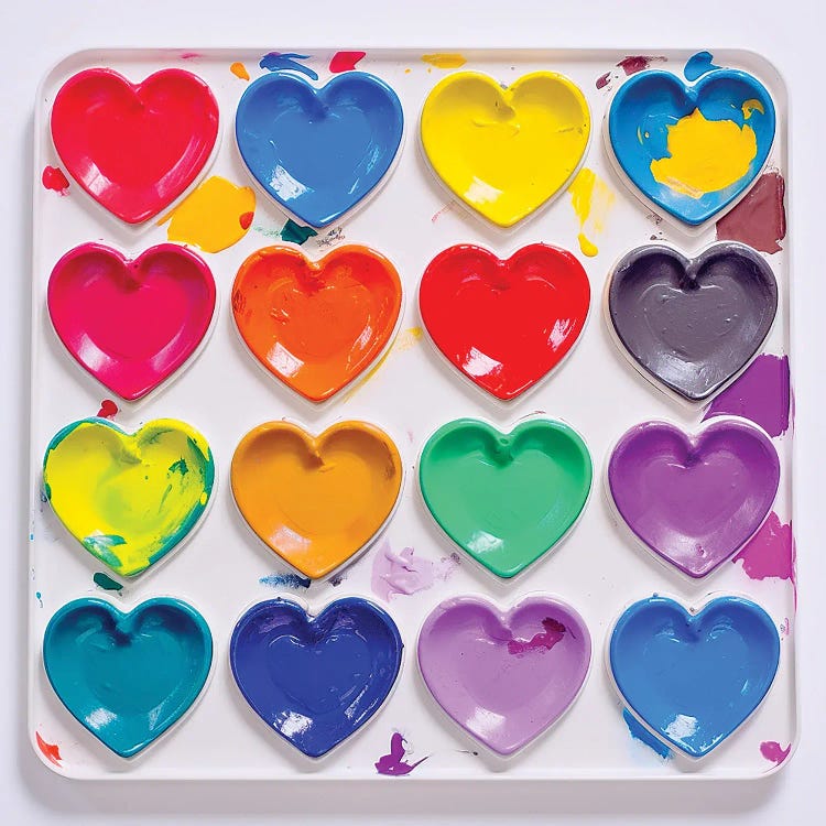 Heart Paint Palette I