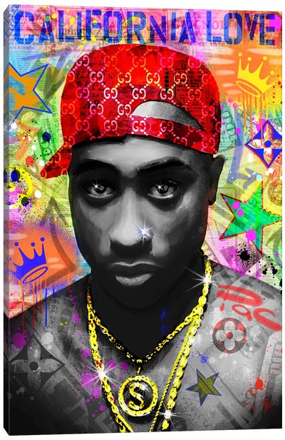 2Pac Canvas Art Print - Tupac Shakur