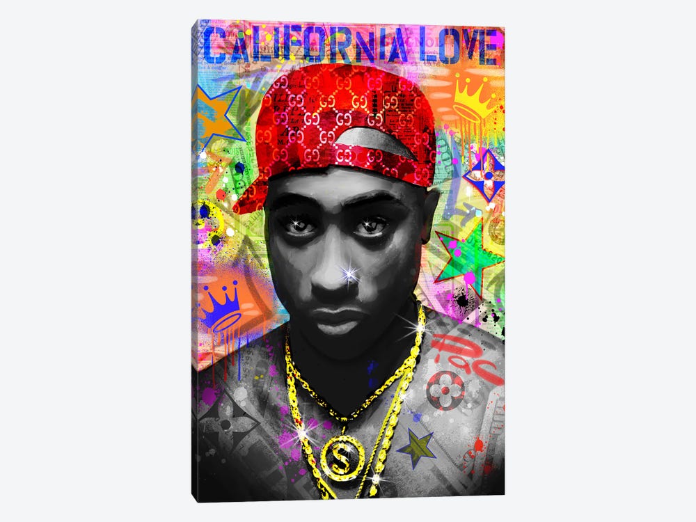 2Pac by Jessica Stempel 1-piece Canvas Wall Art
