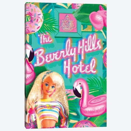 Beverly Hills Barbie Canvas Print #JEX9} by Jessica Stempel Art Print