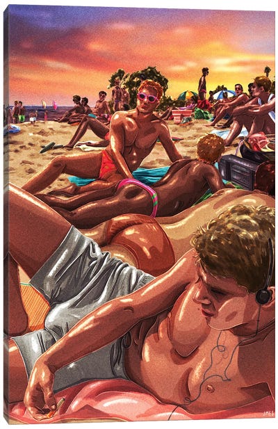Beach Canvas Art Print - Jamie Edler