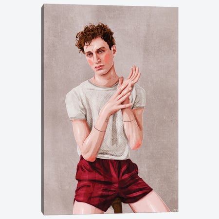 Red Shorts Canvas Print #JEZ14} by Jamie Edler Canvas Wall Art