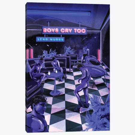 Boys Cry Too Canvas Print #JEZ26} by Jamie Edler Canvas Print