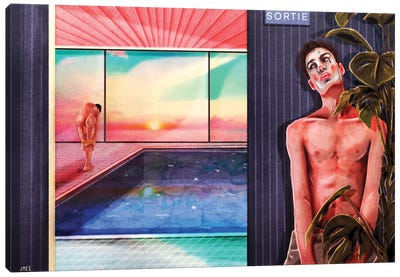 Sorte Canvas Art Print - Swimming Pool Art