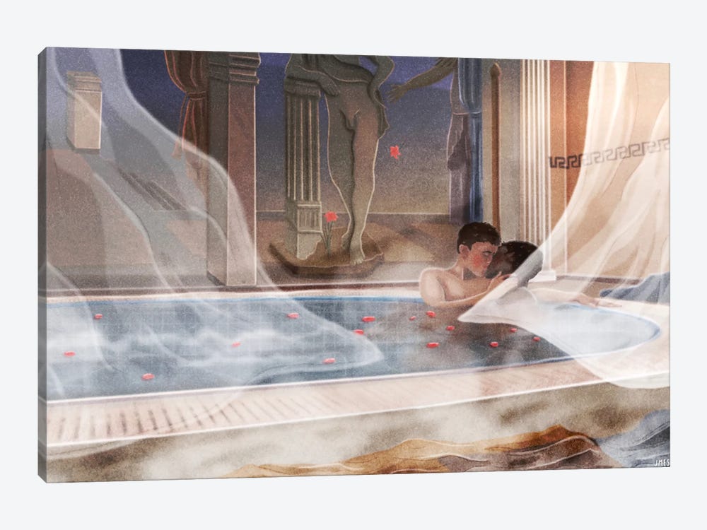 Bathhouse by Jamie Edler 1-piece Canvas Art Print