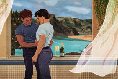 Honeymoon by Jamie Edler metal wall art