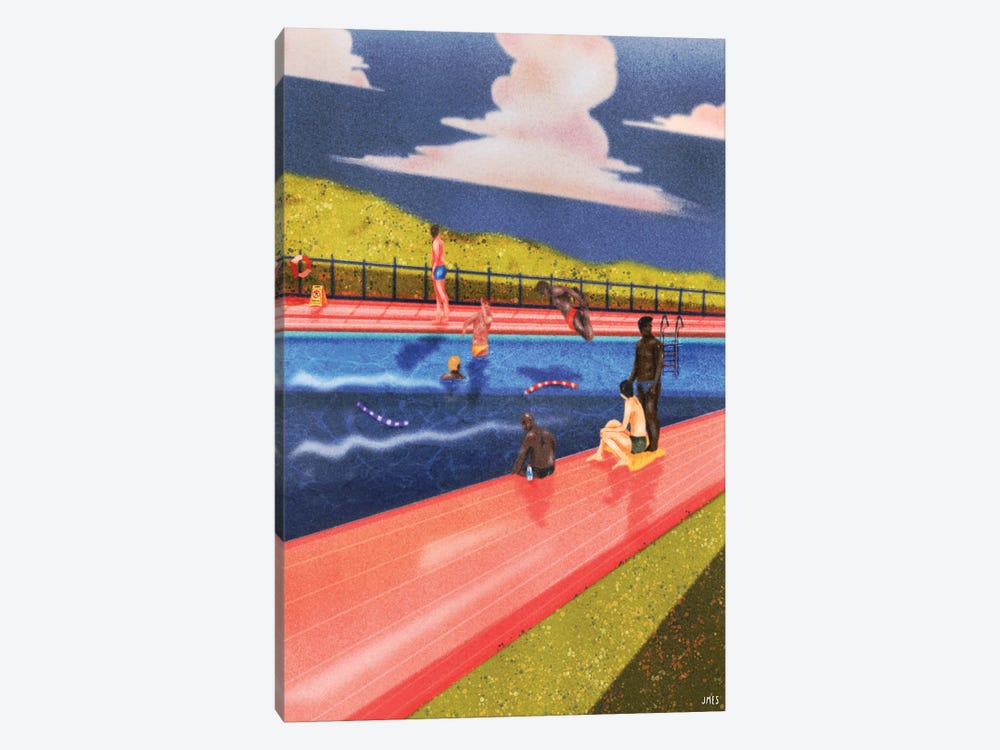 Swimmers by Jamie Edler 1-piece Art Print