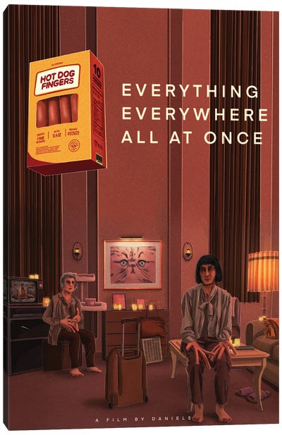 Everything Everywhere All At Once Canvas Art Print - Jamie Edler