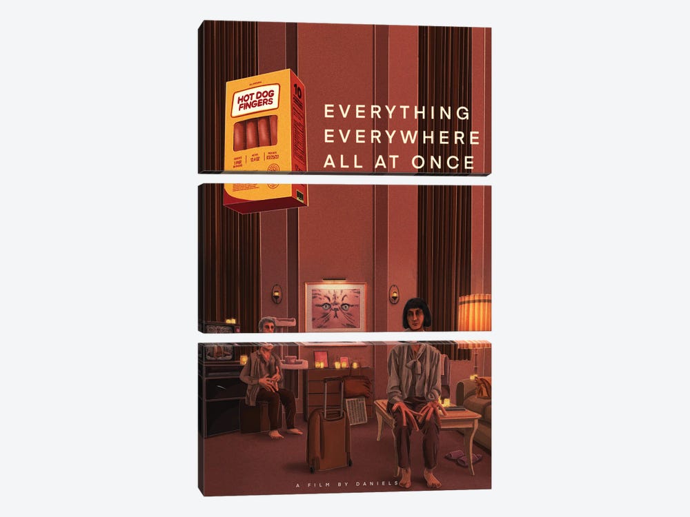 Everything Everywhere All At Once by Jamie Edler 3-piece Canvas Wall Art