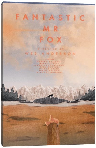 Fantastic Mr. Fox Canvas Art Print - Jamie Edler