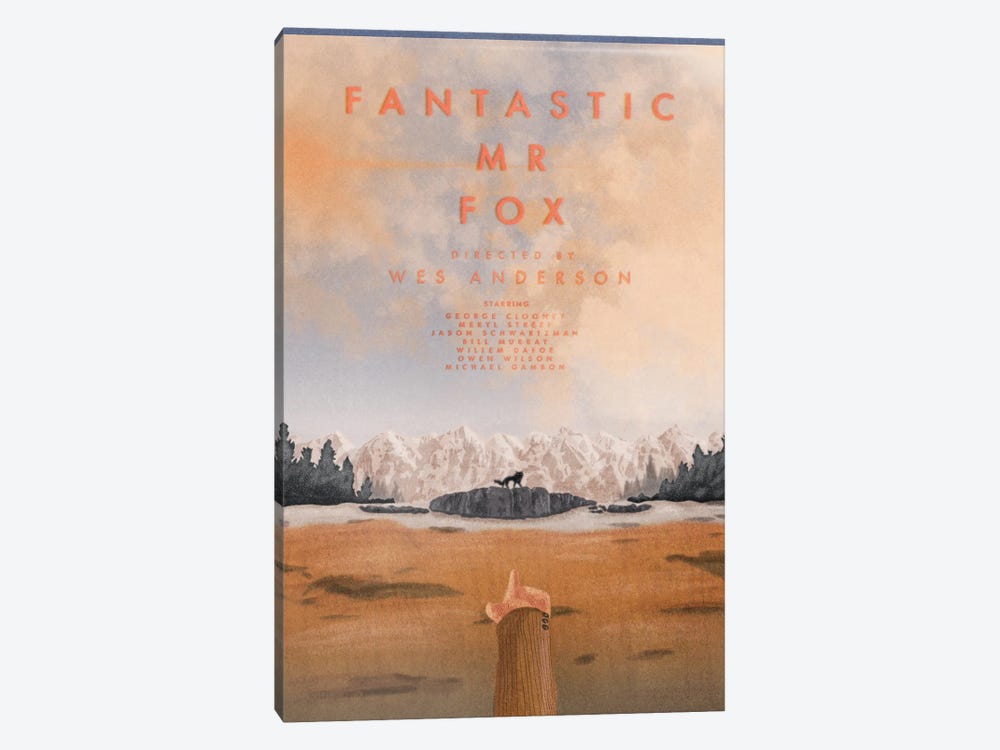 Fantastic Mr. Fox by Jamie Edler 1-piece Art Print